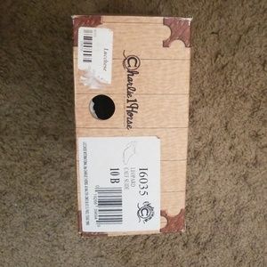 Lucchese leopard calf slide